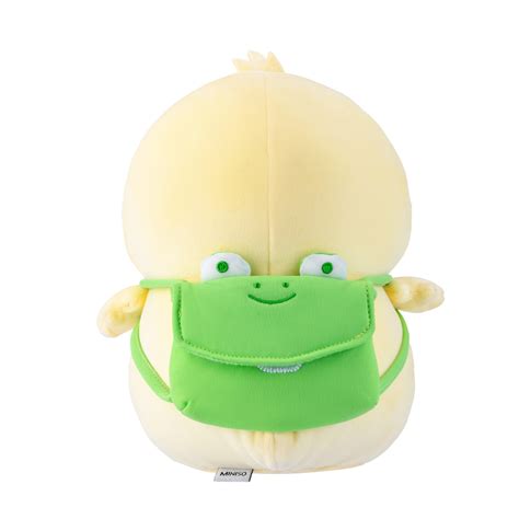 BIBI Chicken Series Travel Plush Toy Frog Backpack MINISO Bahrain