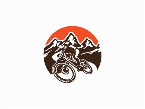 Mountain Biker Logo For Sale By UNOM Design On Dribbble