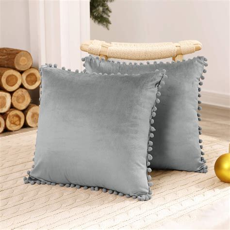 Deconovo Set Of Velvet Cushion Covers X Cm For Sofa Cushion