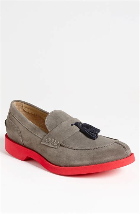 Thomas Dean Tassel Loafer In Gray For Men Grey Lyst