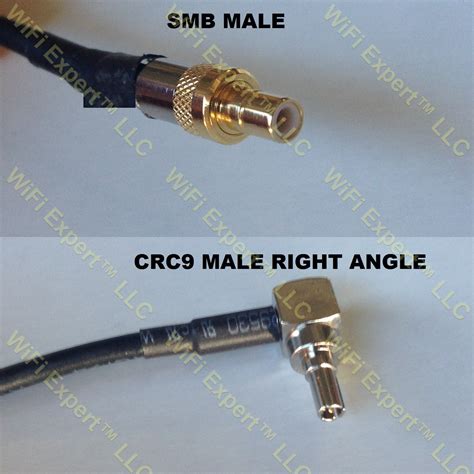 Lmr Smb Male To Crc Male Angle Coaxial Rf Pigtail Cable Rf