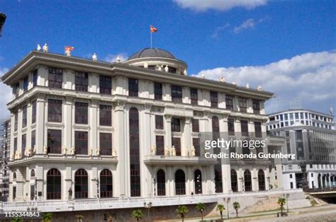 Flag Of Skopje Photos And Premium High Res Pictures Getty Images