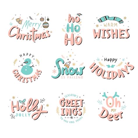 Free Vector | Christmas badges