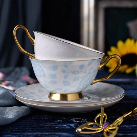 200ml Porcelain Tea Cup Set Fine Bone China Tea Coffee Cup And Saucer