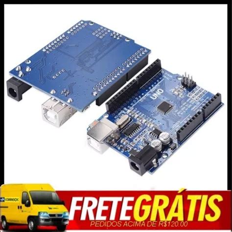 2 X Placa Para Arduino Uno Rev3 R3 Atmega328 Smd à Venda Em Juiz De