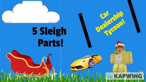 I Tried To Find All Sleigh Parts In Car Dealership Tycoon QUEST 3