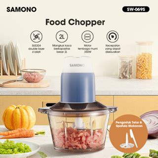 Jual Samono Chopper Makanan Watt Pisau Mangkok Kaca Penggiling