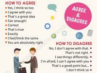 Opinions Agreeing And Disagreeing In English Ideas Learn English