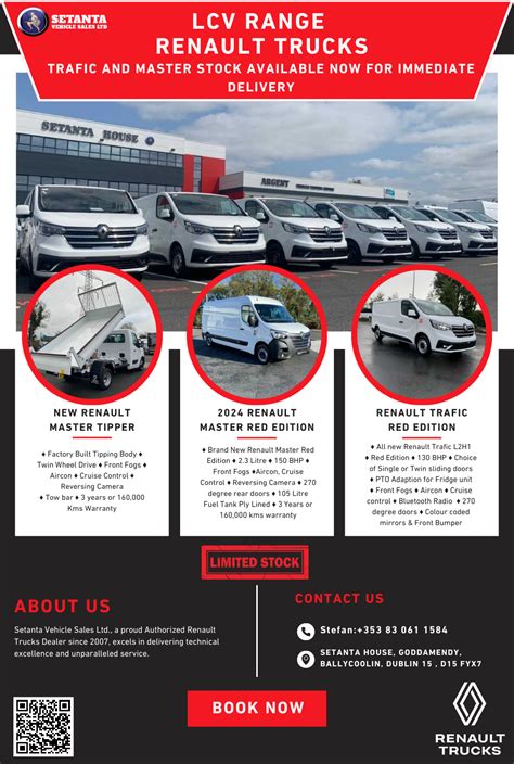 Renault Trucks Lcv Range Available Now For Immediate Delivery