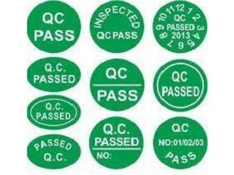 Quality Control Label, Adhesive Sticker | Goregaon East, Mumbai ...