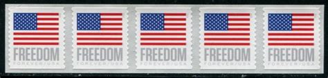 Us C Freedom Flag Sa Bca Spaced Coil Strip Mnh W Center