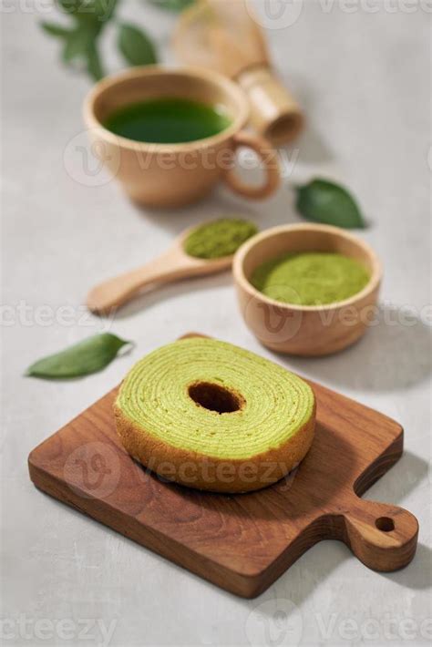 Green Matcha Baumkuchen Japanese Roll Cakes With Matcha Selective