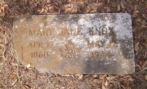 Mary Jane Mollie Valentine Knox Homenaje De Find A Grave