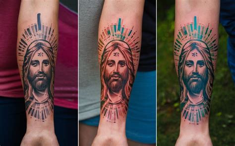 Jesus Forearm Tattoos 15 Ideas Inked Devotion Inknsteel