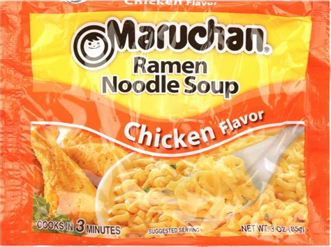 Maruchan Chicken Ramen Flavor Noodle Soup Cooks In 3