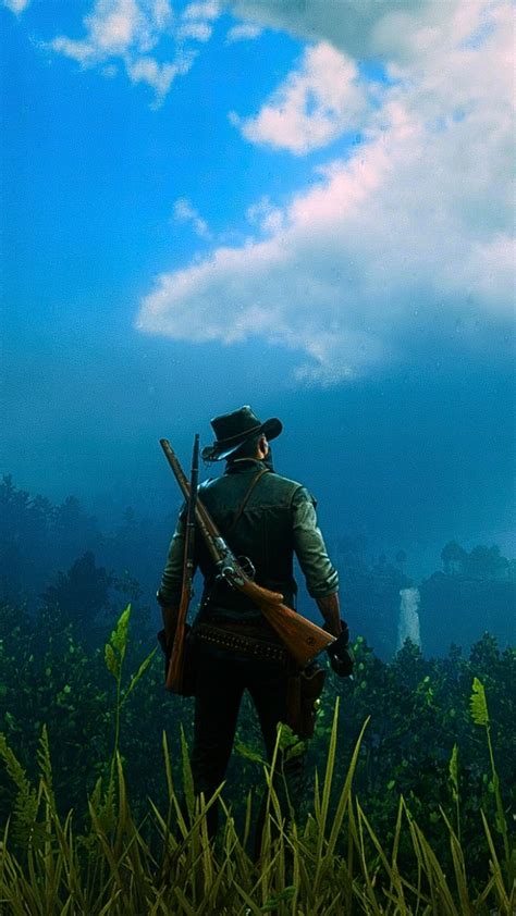 Epic Red Dead Redemption 2 Wallpaper with John Marston