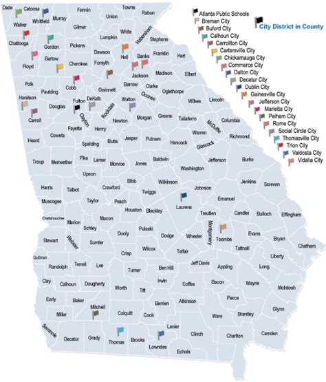 Georgia School Districts Map - Aurie Shaylyn