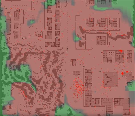 Zombie Heatmap In 020a Alpha Red Dots Are Zombies Roaming Hordes