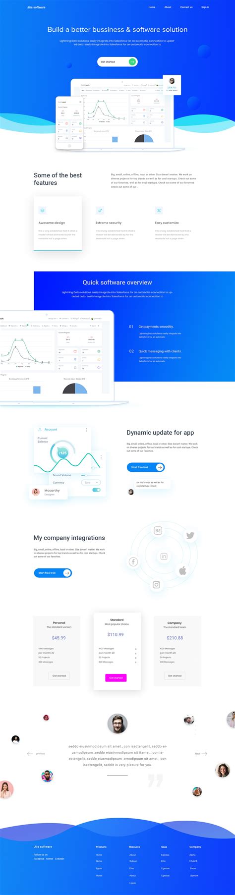 Software Landing Page Design By Nabil Mahmud On Dribbble