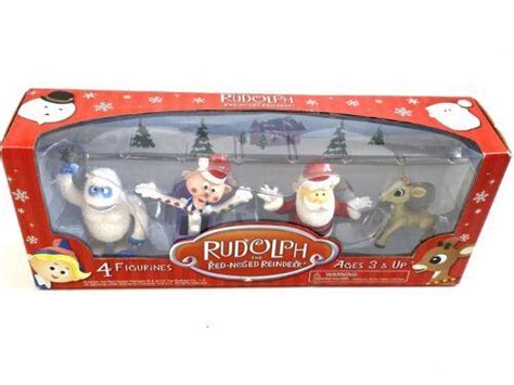 Rudolph the Red-Nosed Reindeer Claymation 4 Figurines Christmas Decorations | #4024391075