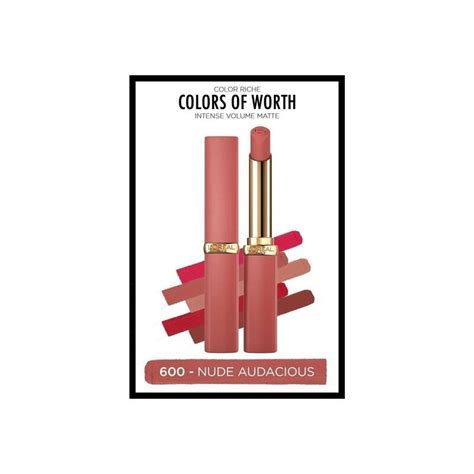 L Oreal Paris Color Riche Colors Of Worth Intense Volume Matte Ruj Nude Audacious Markafarma