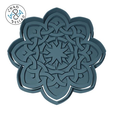 STL File Mandalas Ornaments Collection Set Cookie Cutter Fondant