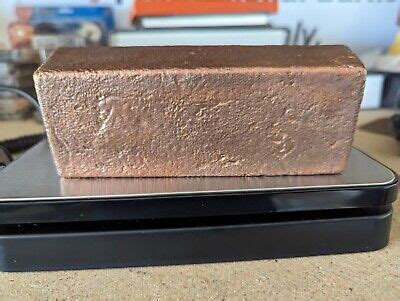 Pound Oz Copper Ingot Cu Hand Poured Art