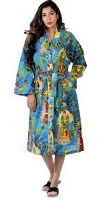 Ravaiyaa Attitude Is Everything Turquoise Xl Bath Robe Buy