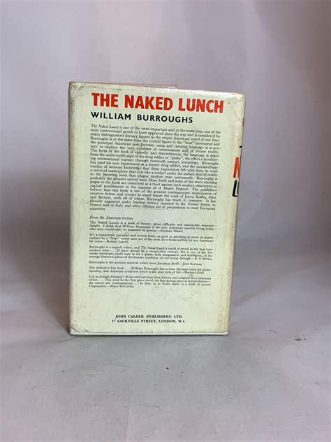 The Naked Lunch By Burroughs William S Very Good Hardcover