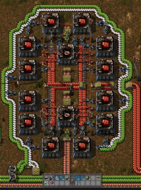 My .15 Red Circuit Setup : r/factorio