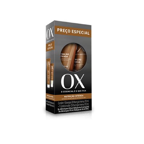 Shampoo Ox Nutri O Intensa Ml Condicionador Ox Nutri O Intensa