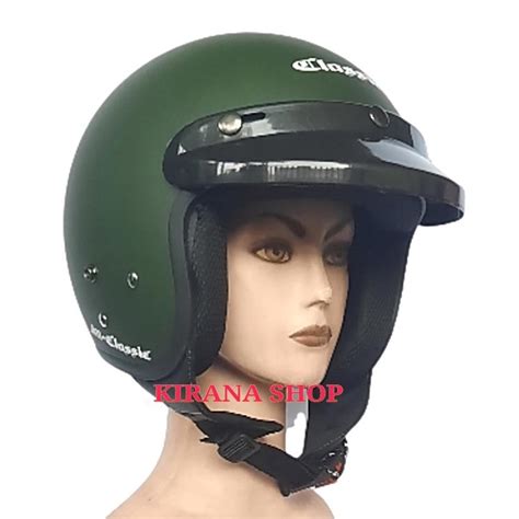 Jual Helm Bogo Dewasa Helm Bogo Classic Original Jm 08 Warna Hijau