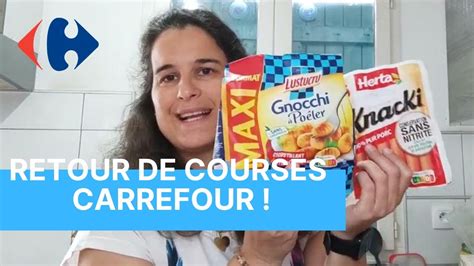 Retour De Courses Carrefour Youtube