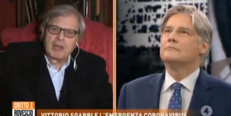 Sgarbi Ora Dice Che Bisogna Rimanere In Casa Per Il Coronavirus VIDEO