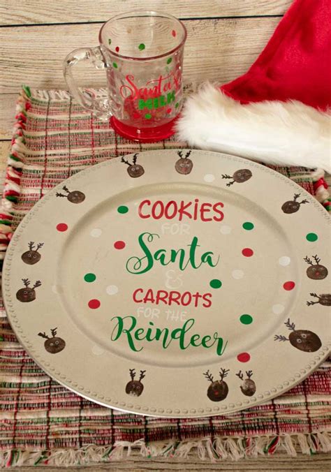 Diy Personalized Cookies For Santa Plate Leap Of Faith Crafting