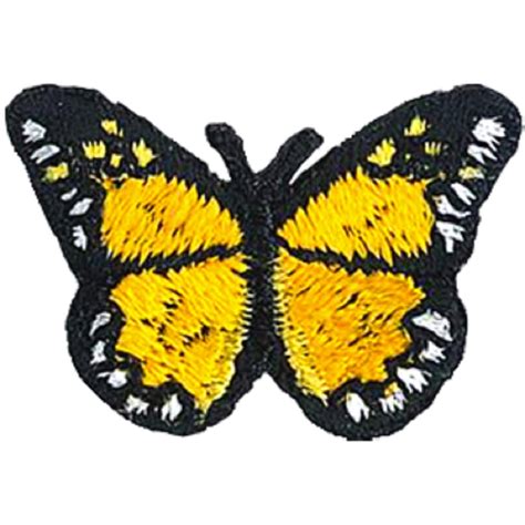 Butterflies Monarch Mini Patch Sew Iron On Original Embroidered Artwork Patch 075 X 1