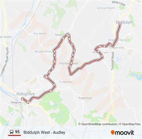 95 Route Schedules Stops And Maps Kidsgrove Town Centre Updated