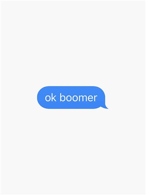 Ok Boomer Meme Sticker Sticker For Sale By Liushgirl Redbubble