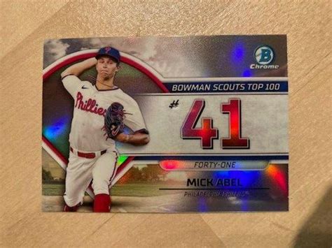 Mick Abel Ungraded 2023 Bowman Scouts Top 100