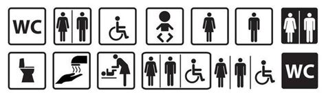 Toilet Sign Vector Art, Icons, and Graphics for Free Download