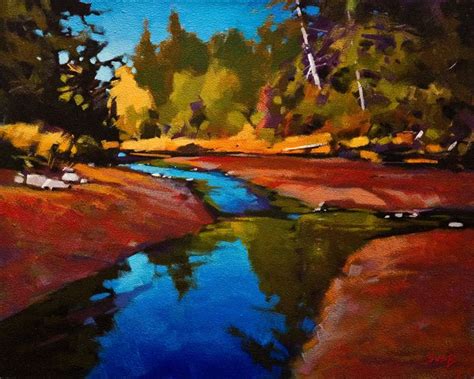 Fulford Estuary Salt Spring By Mike Svob Landscape Paintings