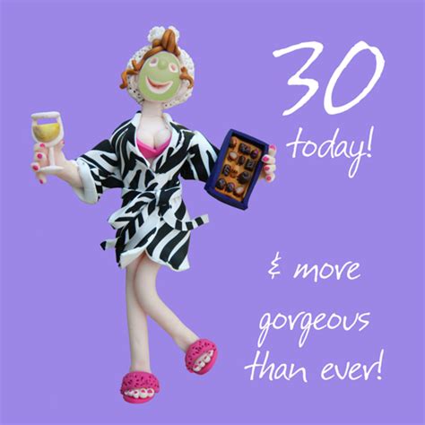 30th Birthday Female Greeting Card One Lump Or Two Range Cards Love Kates