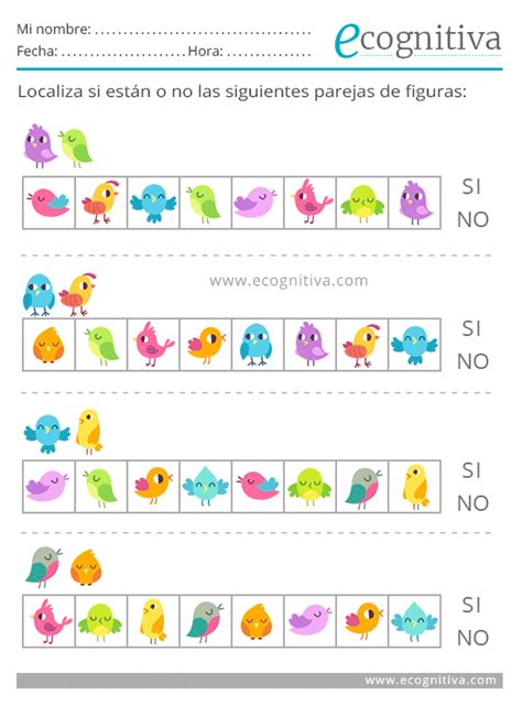 Estimulación Cognitiva para Niños Ejercicios para Imprmir PDF Gratis