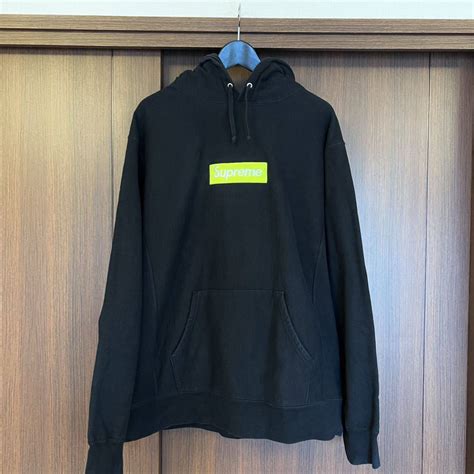 【目立った傷や汚れなし】【美品】supreme Box Logo Hooded Sweatshirt Xl Fw17 Black シュプリーム