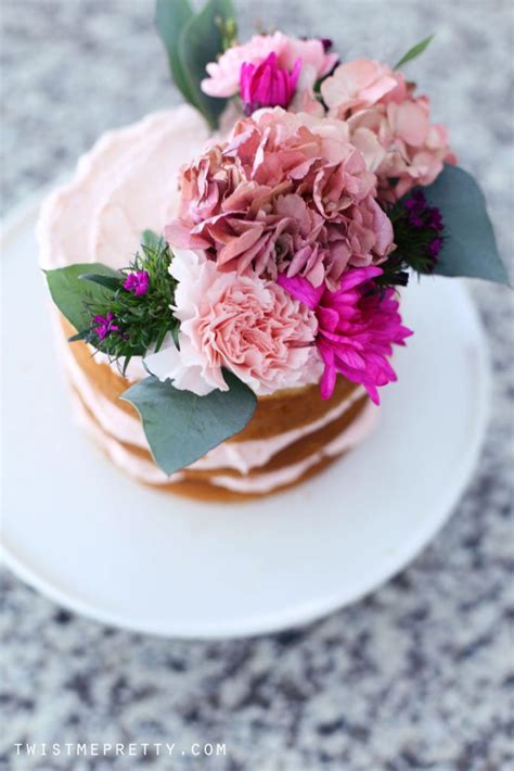 Easy Naked Cake Tutorial For Beginners Twist Me Pretty