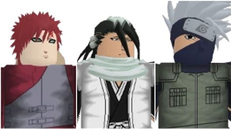 The Byakuya Kakashi And Gaara Showcase In Anime Adventures Youtube