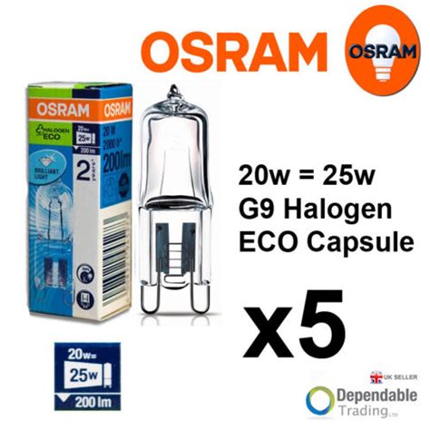 Osram X W W V G Halopin Eco Energy Saving Halogen Capsule S