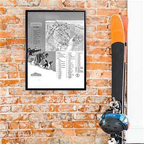 Mount Sunapee Resort Map 1987