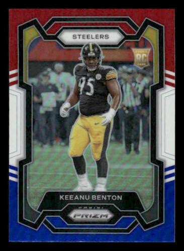 2023 Panini Prizm 387 Keeanu Benton Rookie Red White And Blue Steelers