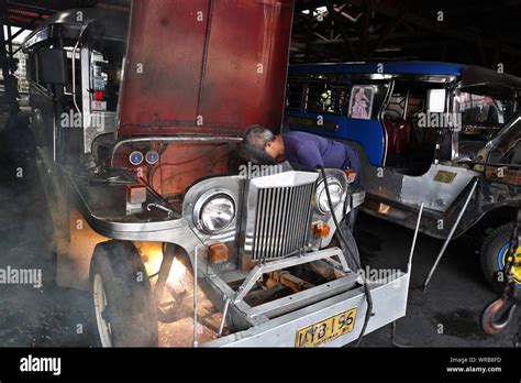 Manila Philippines 31st July 2019 A Jeepney Is Built In A Company